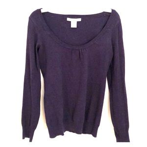 Plum-colored light-weight sweater